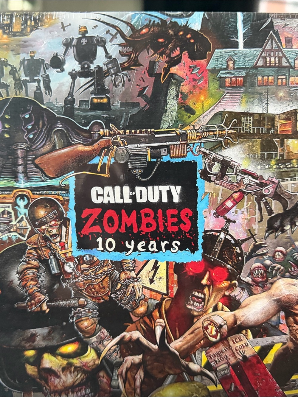 Call of Duty Zombies 10 Years Poster - Black & Red